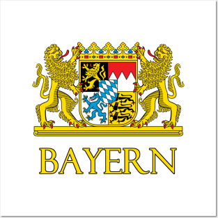 Bayern (Bavaria) Germany - Coat of Arms Design Posters and Art